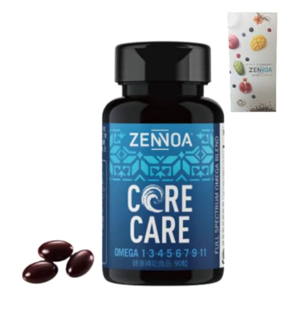 Amazon.co.jp: ZENNOA Core Care Omega 3, 90 Capsules