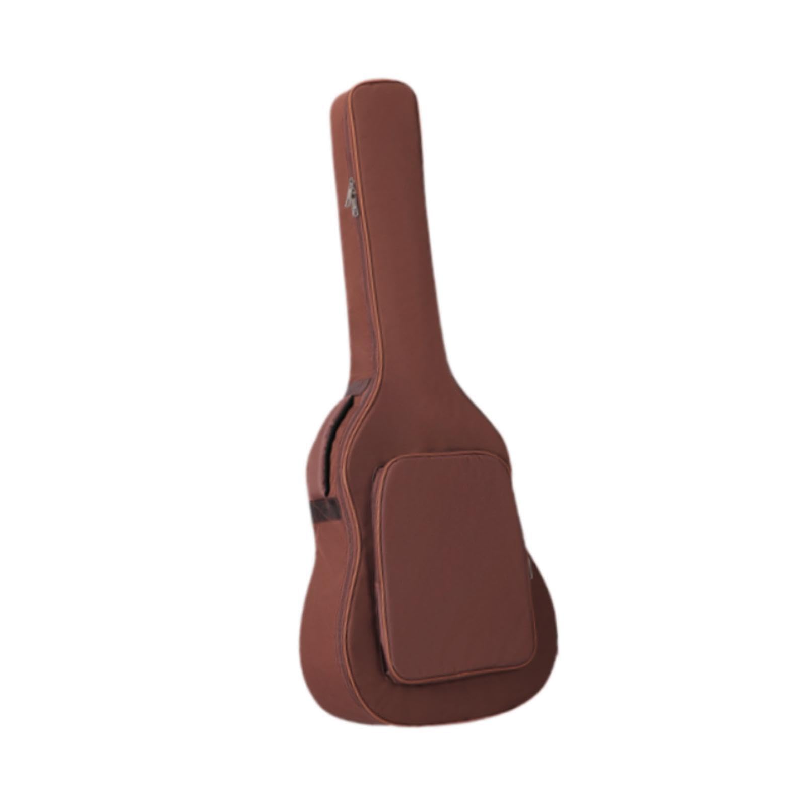 Funda para guitarra acústica y eléctrica con acolchado grueso y portabilidad cómoda para músicos de todos los días. Estuche eléctrico de 41, marrón, 107x45x13cm