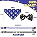 EXPAWLORER Cute Cat Collar Breakaway with Bells - 2 Pack Pet Collar with Detachable Bow Tie and Bandana Bib, Adjustable Quick-Release Buckle for Girl Boy Cats Kitten Puppy, Star-Moon