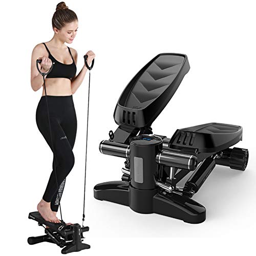 fcya Fitness Stepper, Mini Paso a Paso hidráulico para el hogar, Equipo de Gimnasia para Personas Mayores con Monitor LCD, Paso A Paso Silencioso para Oficina para Principiantes Cover
