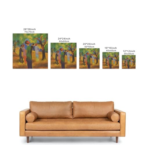Impression sur toile August Macke | Poster décoration salon - 3