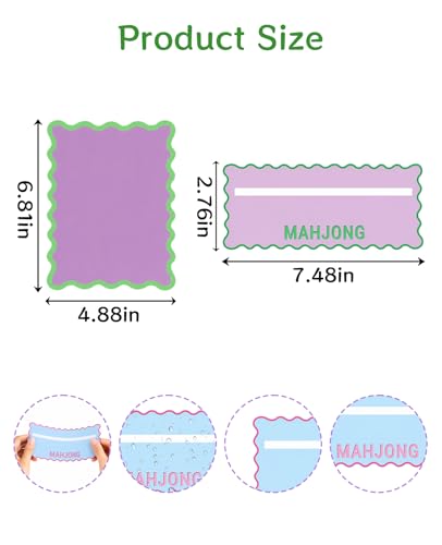 Set 8 cartas para mezclar y leer Mahjong miniatura 2