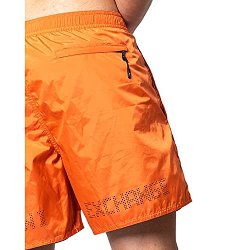 A|X Armani Exchange Men's Standard Classic Solid Colored Swim Shorts, Flame, Xxl #TOP2