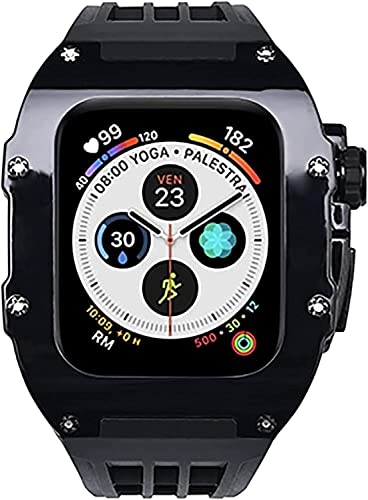 Kit de modification lunette PC pour iWatch 45mm 44mm et son bracelet peluche cocooning hiver