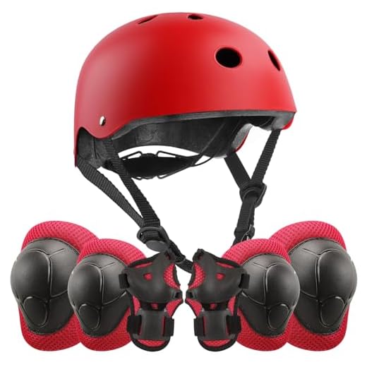 Casco y rodilleras para niños, coderas, muñequeras, juego de protección 7 en 1 para niños de 3 a 12 años, casco de patineta para patinaje, equitación, scooter, patinaje, bicicleta, rodillo