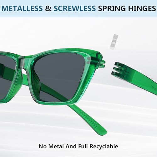 Eyekepper Cat-Eye Metalless Sunglasses with Screwless Spring Hinges For Women3