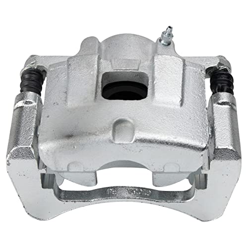 Image of TRQ Front Left Brake Caliper w /Bracket Drivers Side