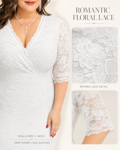 Image of Pinup Fashion Plus Size Formal Evening Dress Wedding Guest Bridal Gowns