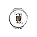 Diamond K Playing Cards Pattern Hand Compact Mirror Round Portable Pocket Glass