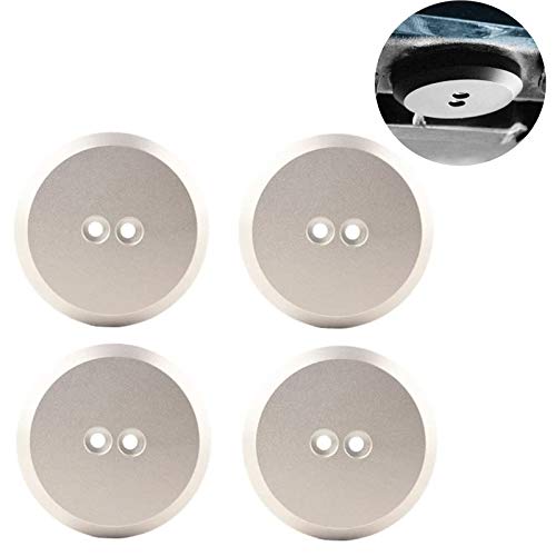 Image of Aluminum Floor Jack Pad Adapter Billet fit for C7 /C6 Corvette Premium Bolt on Jack Points-4 Pack (Silver)