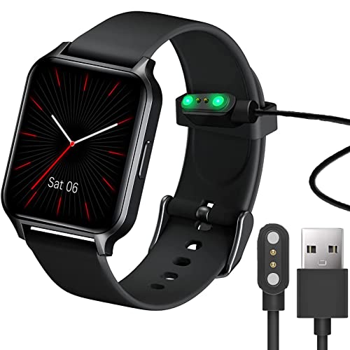 Compatible with TouchElex Smart Watch Charger, Lamshaw Magnetic USB Charging Cable Replacement Charger Cable Compatible with TouchElex SmartWatch/TouchElex 1.75 Smart Watch Harley (Black)