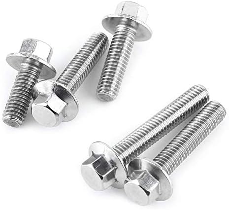 License Plate Screws - Slotted Hex Head - Metric - 6mm X 16mm - For Vehicles (100 Per Pack - Foto 9