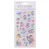 ぷっくりシール 宇宙ペンギン