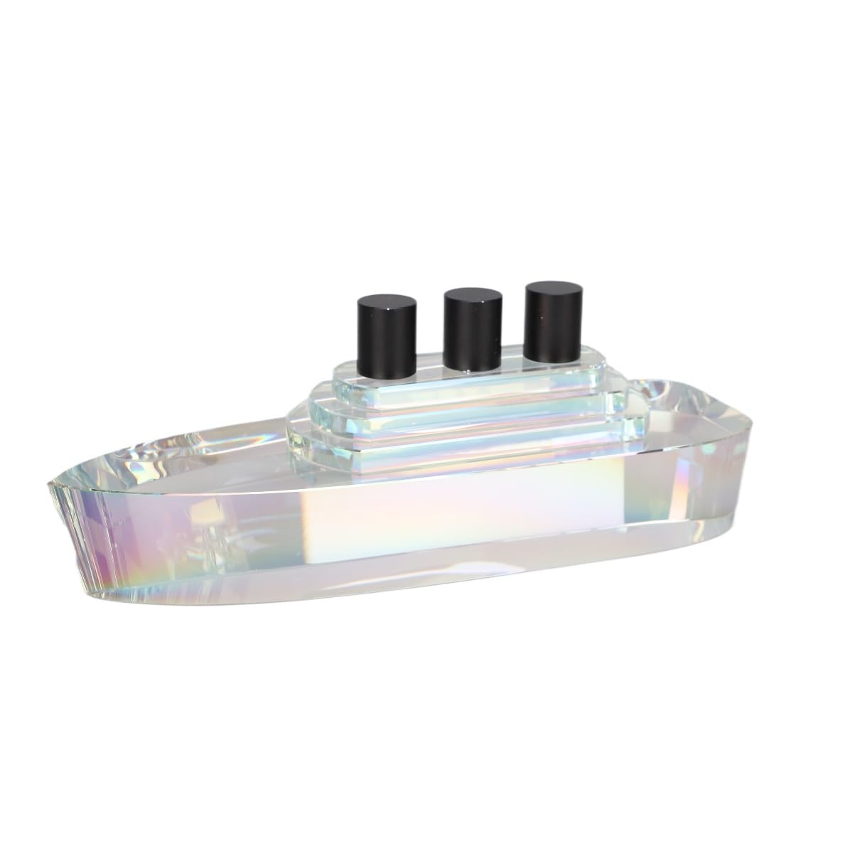 AOTTSD Crystal Mothership Ship Sculpture Titanic Statue Model Decoration Sailing Lover Gift Home Office Desktop Decoration 11.8 Inch (Transparent Color)