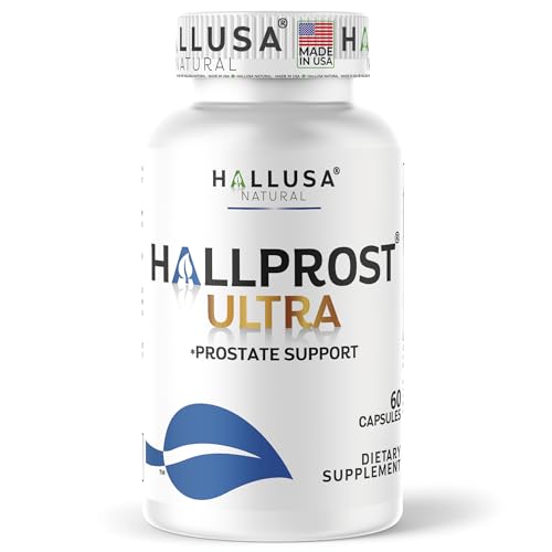 Hallusa Natural Hallprost Ultra 1166mg Prostate Health Urinary & Bladder Support Saw Palmetto Lycopene Pygeum Pumpkin Seed Zinc & Magnesium 60 Capsules