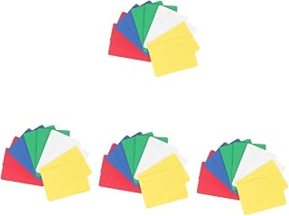 SAFIGLE 40 Peças De Cartões De Pôquer De Plástico Texas Holdem Pôquer Acessórios De Mesa De Jogos Cartões De Corte De Pôquer Personalizados Corte Colorido Ferramentas Universais