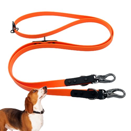 Guinzaglio Lungo per Cani | Corda di trazione in PVC Impermeabile - Guinzaglio da addestramento e da Passeggio Resistente con 2 Fibbie in Metallo, Robusto guinzaglio per Cani per Caccia,