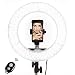 SOCIALITE 12" LED Dimmable Photo Video Ring Light Kit - Incl Professional Social Media Photography Studio Light, 6ft Stand, Remote, Heavy Duty Mount for DSLR Camera Fits iPhone 6s Android Smartphones