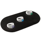 Insert Tray Jeweler Small Oval Jewelry Black Velvet Padded Pad Display 5 Inch x 9 Inch