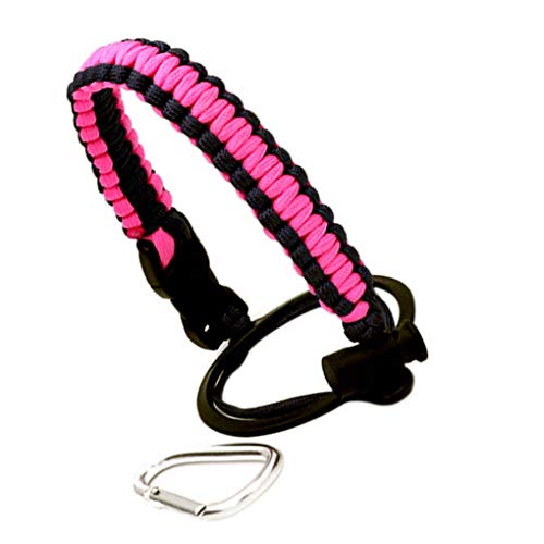 PRENKIN outdoor waterfles handvat parachute koord drank fles drager riem touw outdoor accessoires, roze