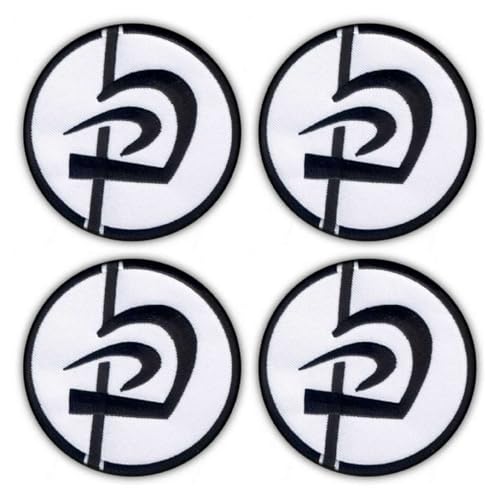 PATCHION Set of Four - Krav MAGA - Standard - Black VeIcro/Hook and Loop Backing - Embroidered Patch/Badge/Emblem