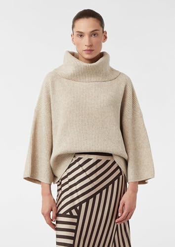 Suéter pulóver de mujer Comma de punto con cuello redondo para invierno 6