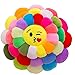 HLDETH Lindos cojines de girasol QQ Smiley Emotion Soft Decorative Almohadas Cusión Algodón Inicio Textil (Color : Multi-colored, Size : 40cm)