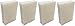 EFP Humidifier Filters for HDC12 AIRCARE, Essick Air HD13030, HD1303, Essick MoistAir HD14060, HD1406, HD13050, HD1305, HD1407, Emerson Model Humidifiers - Replacement Wicking Filters | 4 Filters