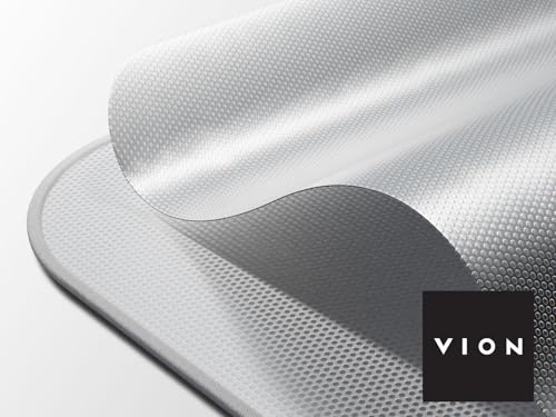Image of VION R1S Roof Sunshade - Precision Fit, No Sagging, Two Pieces Design, Full Blackout (for Rivian R1S)-Gray