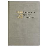 Embossed Learn, Live, Hope, Journal Diary, Hard Cover, Lined 5x7