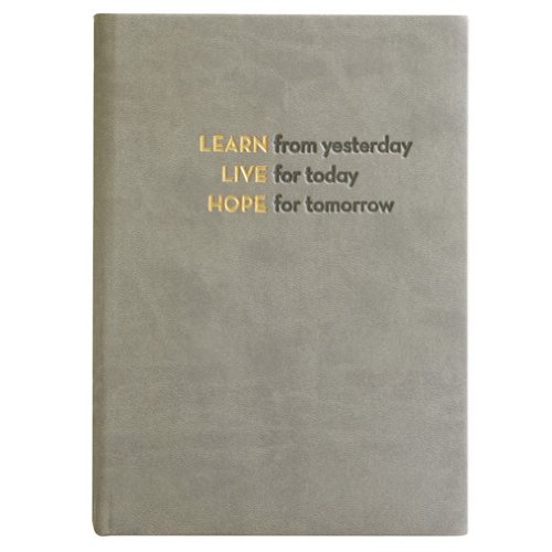Embossed Learn, Live, Hope, Journal Diary, Hard Cover, Lined 5x7