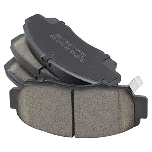 Image of TRQ Performance Front Brake Pad and Rotor Set Ceramic Slotted Drilled Coated Calipers Compatible with 2004-2008 Acura TL 2004-2008 TSX 2003-2007 Honda Accord