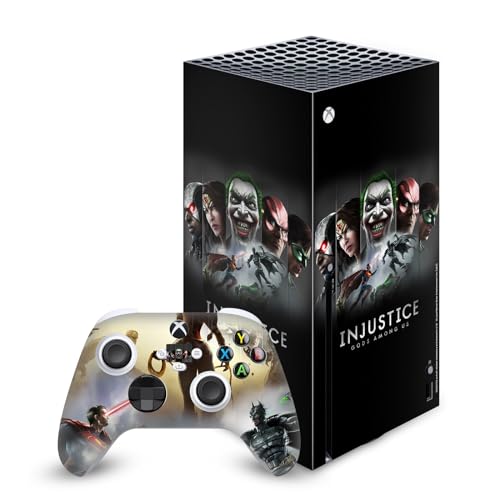 Protection anti-rayure Xbox Series X habillage autocollant vinyle Injustice pour console