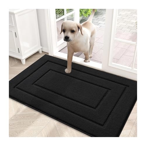 Tapis d'entrée absorbant et lavable avec profil bas épais - 2