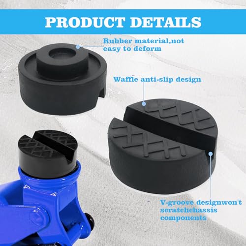 Wagenheber Gummiauflage,Gummiauflage Wagenheber,Wagenheber Auflage,Wagenheber-Gummiauflage,Universelle Gummipuffer,Mit Rillen Und Waffeloberfläche Kann,Fur Wagenheber Und Hebebühnen Rangierwagenheber