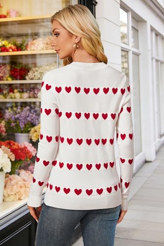Image of Arach&Cloz Women's Wool Blend Classic Crew Neck Casual Fall Sweaters