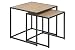 Produktbild 2-Satz Tischset Seaford Beistelltisch-Set 2-TLG Wohnzimmertisch Couchtisch