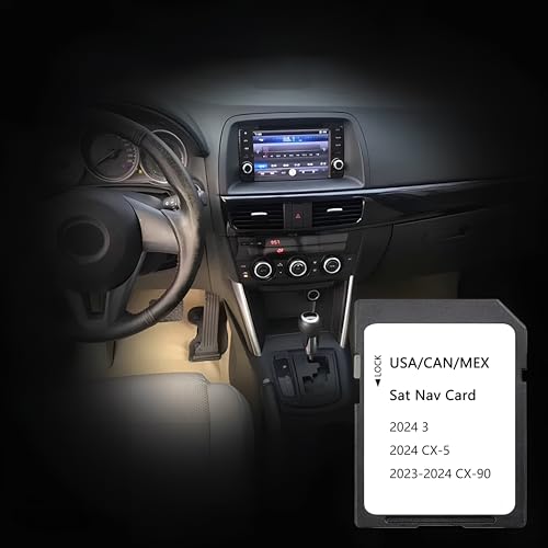 Cartão de navegação atualizado, acessórios de sistema de navegação, compatível com 2024 CX-5/3, 2023