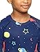 TSLA Kid's & Boy's and Girl's Thermal Long Sleeve Tops, Crew Neck Fleece Lined Compression Base Layer Shirts, Thermal Round Neck Galaxy, 16