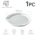 ONEMORE Microwave Bacon Tray Ceramic Bacon Cooker Meat Rack for Oven Cooking Crispy Bacon Maker - 11 inch Round Bacon Dish Plate, White