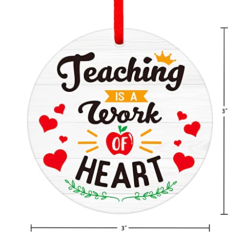 Petcee Teacher Christmas Ornaments 2022 Teacher Appreciation Gifts For Women Teacher Ornaments For Christmas Tree Decor Teacher Gifts Retirement End Of Year Back To School For Teachers #TOP7