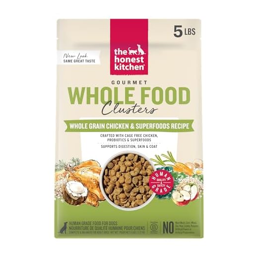 The Honest Kitchen Whole Food Clusters Whole Grain Chicken & Oat Dry Dog Food, 5 lb Bag