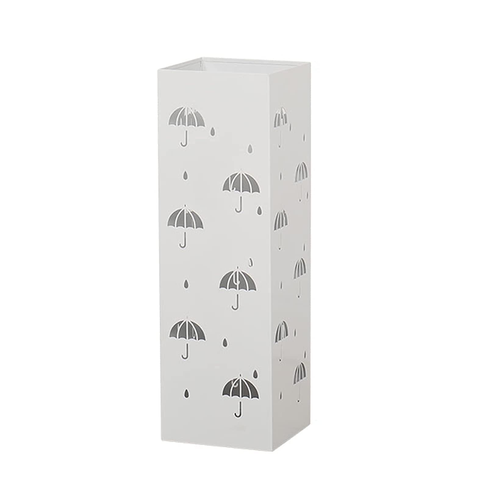 Porte-parapluie blanc pour entrée propre lors des journées de pluie intense