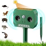 動物撃退器 害獣撃退 DAILYLIVE 害獣対策器 猫よけ LED強力フラッシュライト 赤外線センサー 二つ 超音波スピーカー ソーラー充電 超長待機 IP65防水防塵 120° 12m感知範囲 猫/鳥/犬よけ 猫避け 差し込み&壁掛け型の両用 超音波害獣対策器