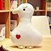 hokkk Blanc Belle Canard en Peluche Oreiller Doux de Bande Dessinée Animal Swan en Peluche Poupée Chaise Coussin Décoration de La Maison Cadeau de Saint-Valentin Enfants Jouet 45 cm c
