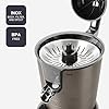 BLACK+DECKER - Spremiagrumi a Leva 350W | Motore AC Pro | 2 Coni | Serbatoio 0,65L o Erogazione Continua | Anti-Goccia | Filtro Polpa | Parti Lavabili | Senza BPA | Acciaio Inox