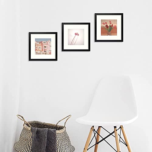 Golden State Art, 12X12 Frame With Mat, Displays 8X8 Square Picture Or 12X12 Gallery Wall Frame For 30X30 Cm Diamond Paintings Prints Photos (Black, 1-Pack, Plexiglass) #TOP6