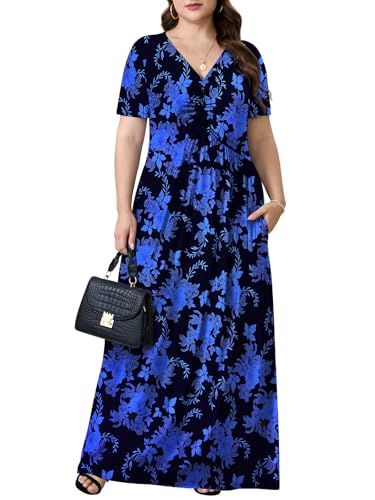 Image of PEVRL Plus Size Summer Maxi Dress for Curvy Women with Pockets 1X-5X