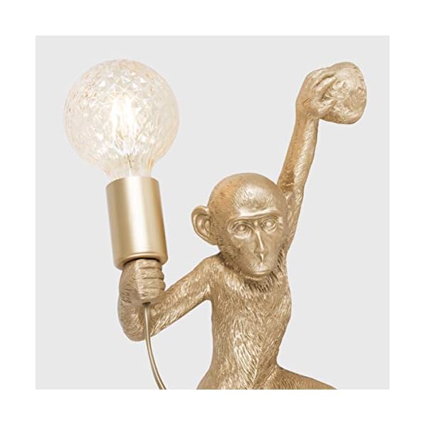 Modern Monkey Holding Light Bulb Design Wall Light - Image 5