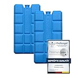 VonBueren 2 – 16 acumuladores de frío para bolsa frigorífica, 12 horas de refrigeración, aprox. 200 g por acumulador, aprox. 8,1 x 15,2 x 2,2 cm, también para nevera (2)
